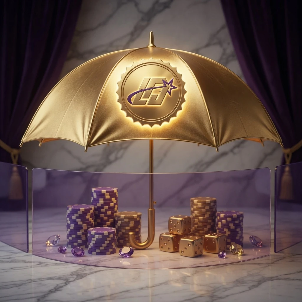 casino bonus visual overflowing gold coins, glowing reward chest, neon light effects, dark background