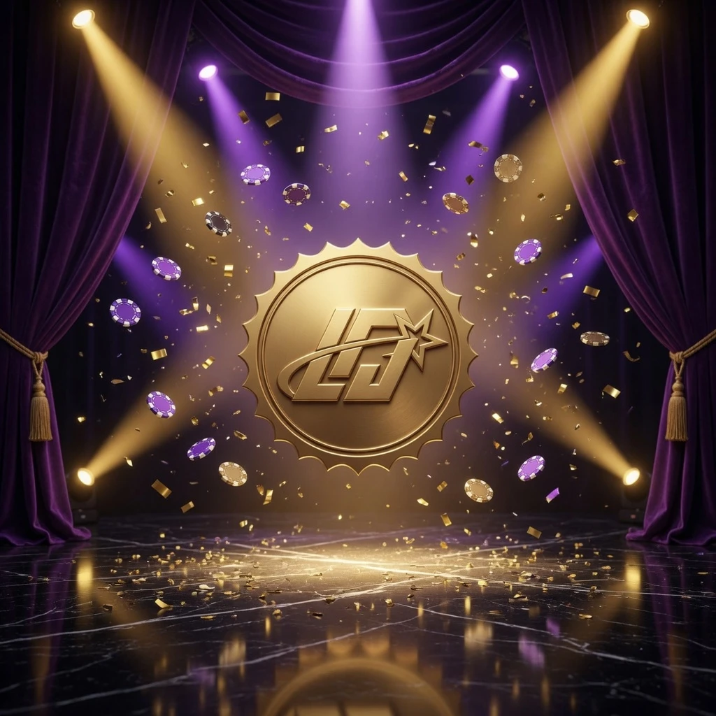 hero background dramatic casino atmosphere with neon lights and playing cards, dark cinematic tone